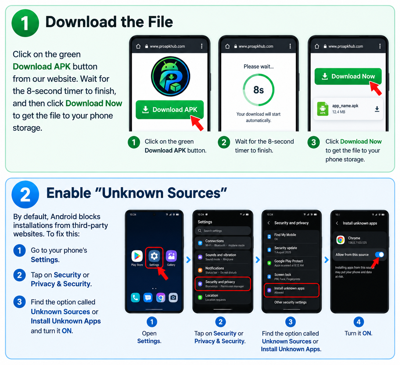 Enable Unknown Sources